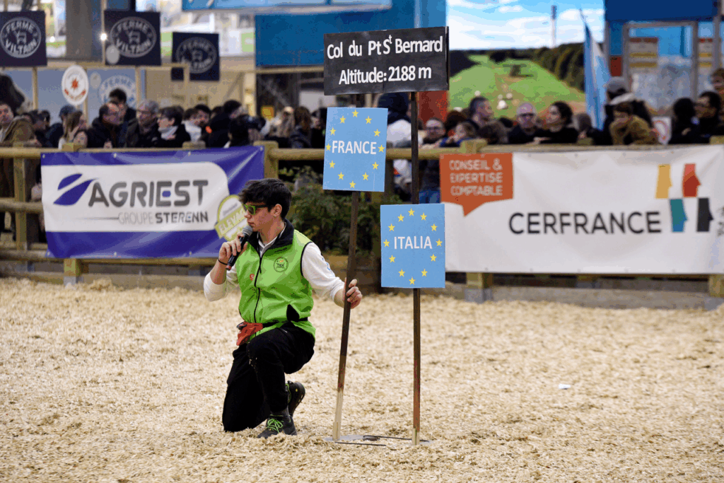 Un candidat Italien lors de l’épreuve de présentation.
